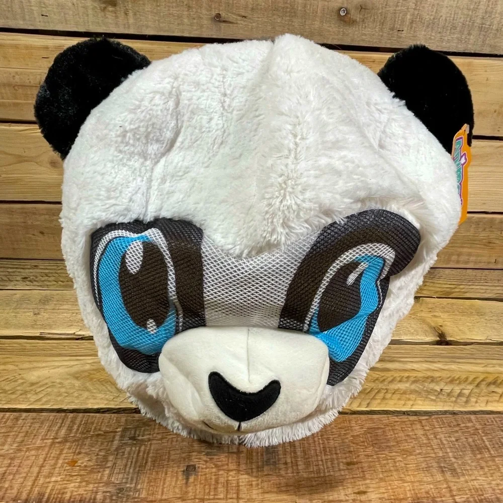 Animasks Panda Bear Plush Good Stuff Mask White Black Cosplay Halloween Costume